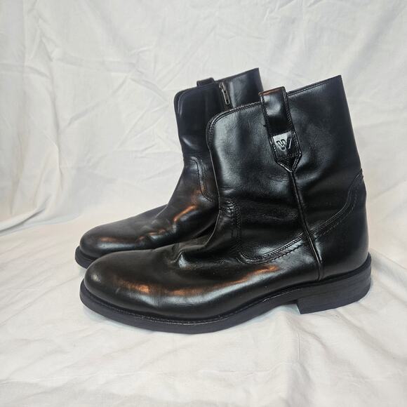 Wolverine Black Leather Zip Comfort Boots Men\'s Size 11 D main image 5